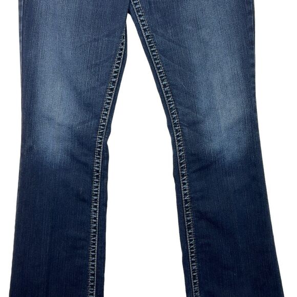 Silver Vintage Y2K Suki Surplus Bootcut Button Fold Pocket Jeans w30/L32 - Picture 3 of 16